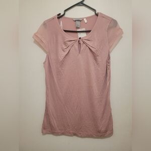 H&M Pink Keyhole Blouse – Size M